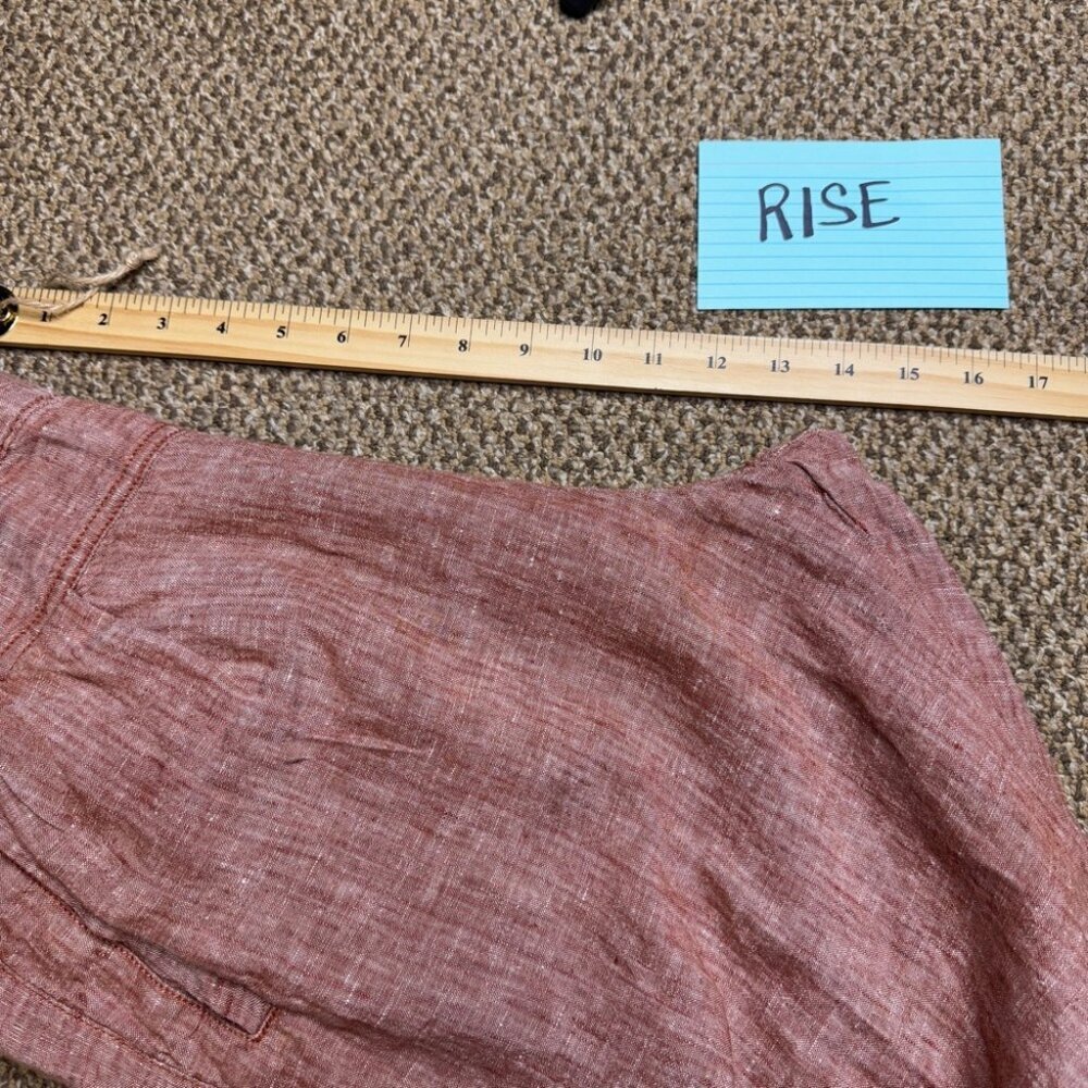 Hei Hei Antropologie Linen Pull-On Relaxed Pleated Elastic Waist Pants  Small - Picture 7 of 11